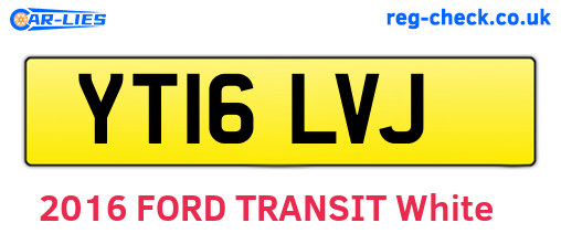 YT16LVJ are the vehicle registration plates.