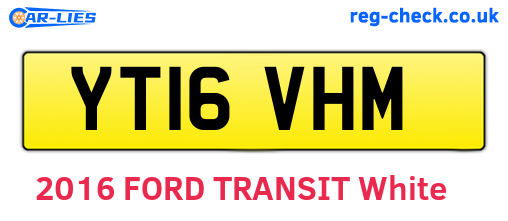YT16VHM are the vehicle registration plates.