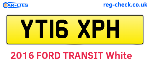YT16XPH are the vehicle registration plates.