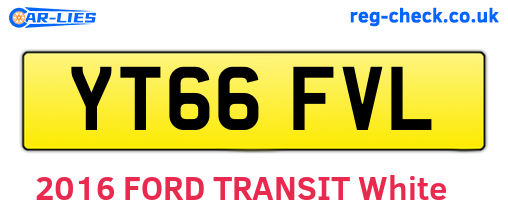 YT66FVL are the vehicle registration plates.