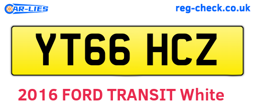 YT66HCZ are the vehicle registration plates.