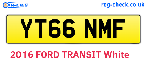 YT66NMF are the vehicle registration plates.
