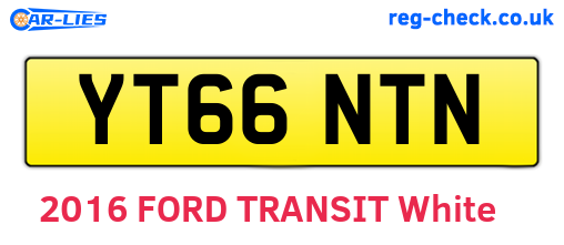 YT66NTN are the vehicle registration plates.