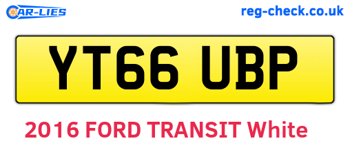 YT66UBP are the vehicle registration plates.