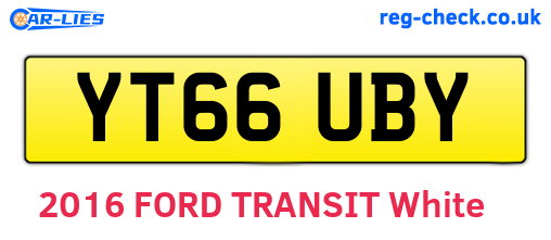 YT66UBY are the vehicle registration plates.