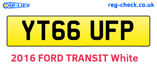 YT66UFP are the vehicle registration plates.
