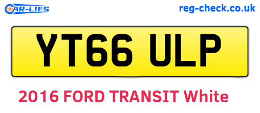 YT66ULP are the vehicle registration plates.