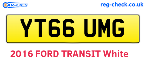 YT66UMG are the vehicle registration plates.