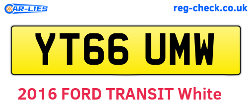 YT66UMW are the vehicle registration plates.