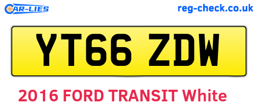 YT66ZDW are the vehicle registration plates.