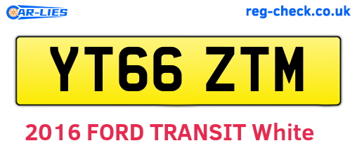 YT66ZTM are the vehicle registration plates.