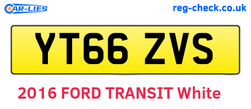 YT66ZVS are the vehicle registration plates.