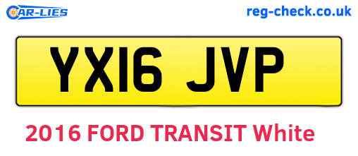 YX16JVP are the vehicle registration plates.