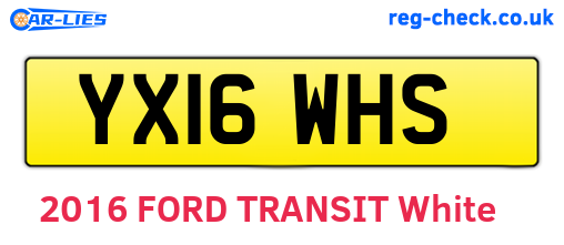 YX16WHS are the vehicle registration plates.