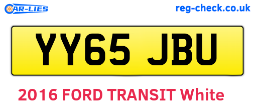 YY65JBU are the vehicle registration plates.