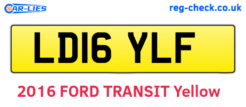 LD16YLF are the vehicle registration plates.