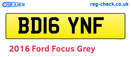 Grey 2016 Ford Focus (BD16YNF)