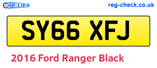 Black 2016 Ford Ranger (SY66XFJ)