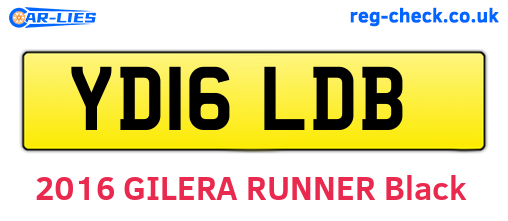YD16LDB are the vehicle registration plates.