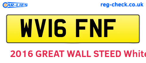 WV16FNF are the vehicle registration plates.