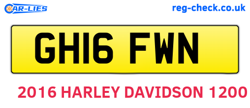 GH16FWN are the vehicle registration plates.