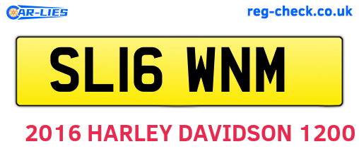 SL16WNM are the vehicle registration plates.