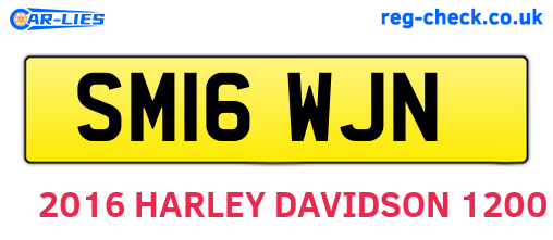 SM16WJN are the vehicle registration plates.