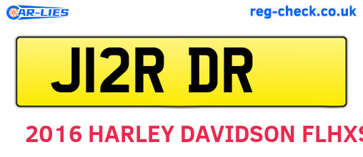 J12RDR are the vehicle registration plates.