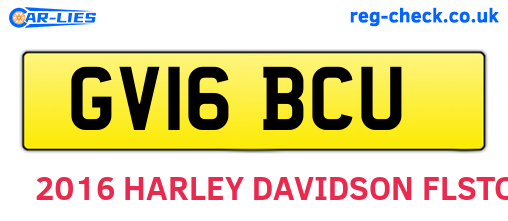 GV16BCU are the vehicle registration plates.