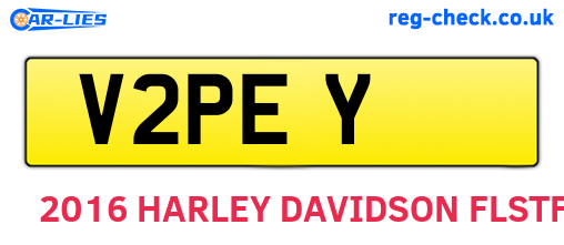 V2PEY are the vehicle registration plates.