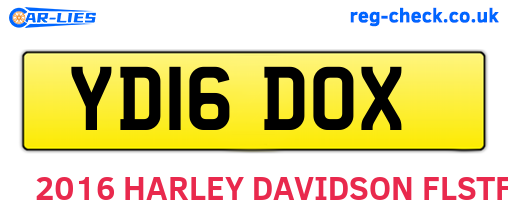 YD16DOX are the vehicle registration plates.