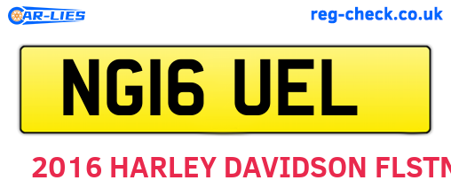 NG16UEL are the vehicle registration plates.