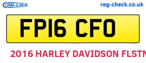 FP16CFO are the vehicle registration plates.