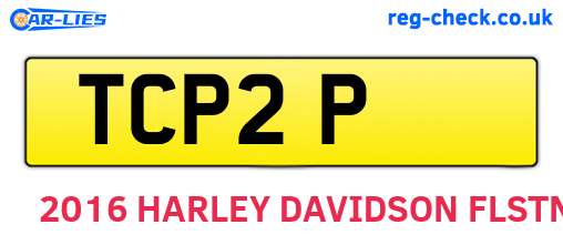 TCP2P are the vehicle registration plates.