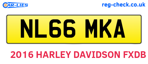 NL66MKA are the vehicle registration plates.