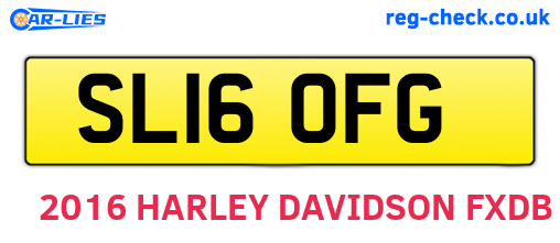 SL16OFG are the vehicle registration plates.