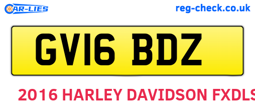 GV16BDZ are the vehicle registration plates.