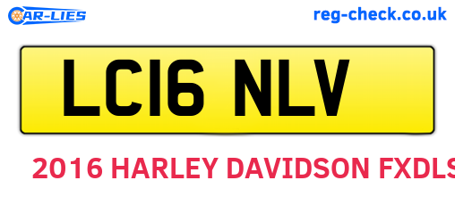 LC16NLV are the vehicle registration plates.