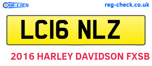 LC16NLZ are the vehicle registration plates.