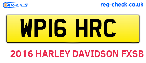 WP16HRC are the vehicle registration plates.