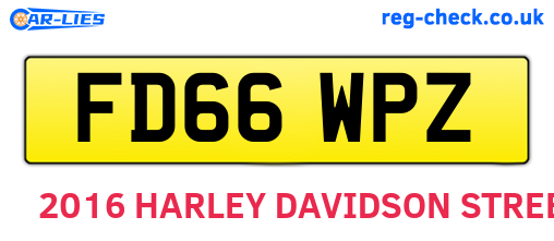 FD66WPZ are the vehicle registration plates.