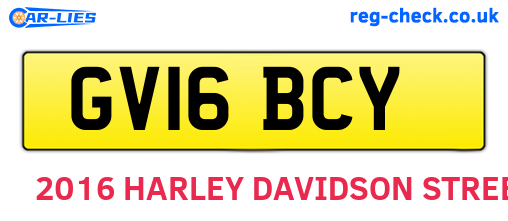 GV16BCY are the vehicle registration plates.