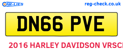 DN66PVE are the vehicle registration plates.