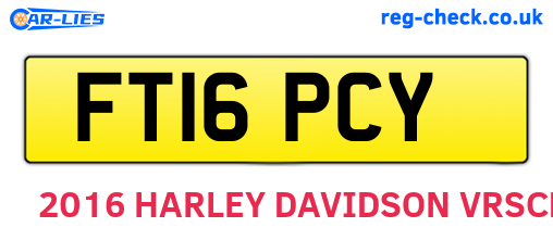 FT16PCY are the vehicle registration plates.