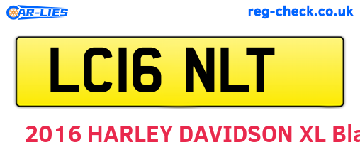 LC16NLT are the vehicle registration plates.