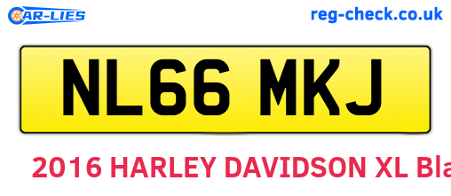 NL66MKJ are the vehicle registration plates.