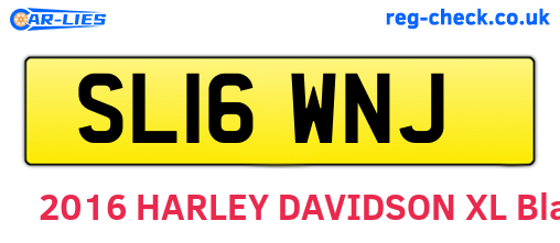 SL16WNJ are the vehicle registration plates.