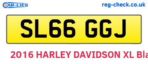 SL66GGJ are the vehicle registration plates.