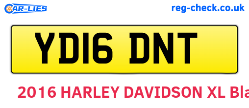 YD16DNT are the vehicle registration plates.