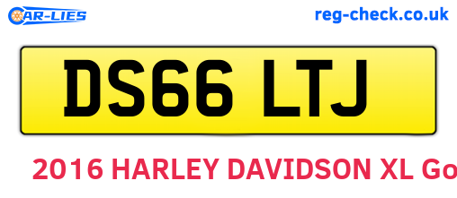 DS66LTJ are the vehicle registration plates.